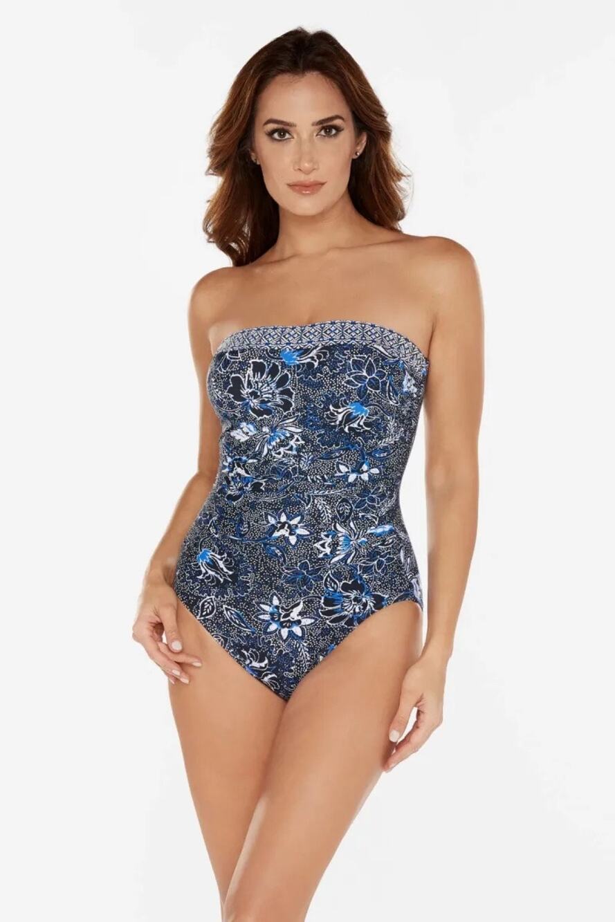 Miraclesuit 16 Long Torso Avanti One Piece Provenace D'ur Strapless Resortwear
